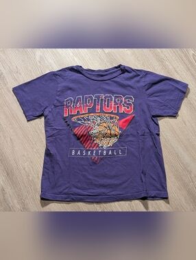 NBA Purple Raptors Basketball Graphic Tee